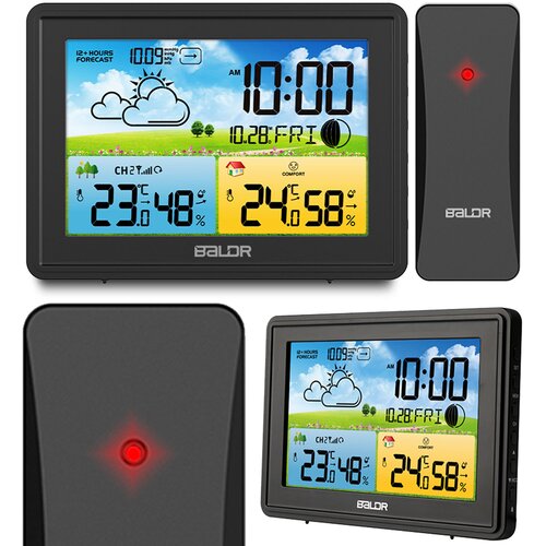 Janshop Meteorolo&scaron;ka stanica s zaslonom BD-908 crna Cijene