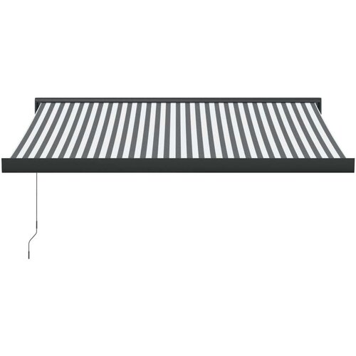 VidaXL Tenda na uvlačenje antracit i bijela 3x2 5 m tkanina i aluminij Slike