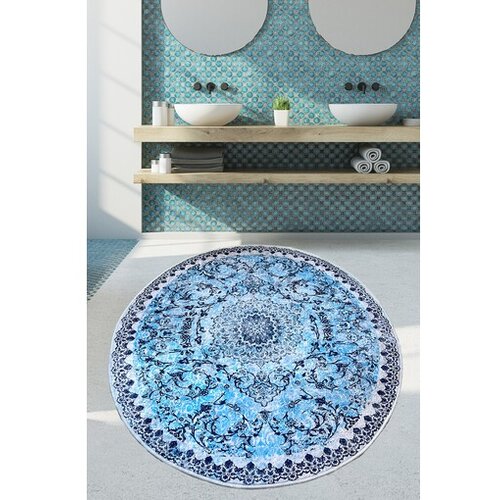 Lessentiel Maison Raiya prostirka za kupatilo, 100cm, plava Cene