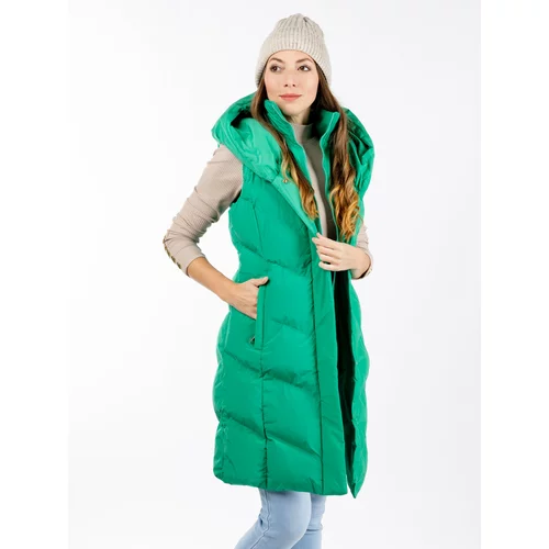 Glano Women's quilted vest - green