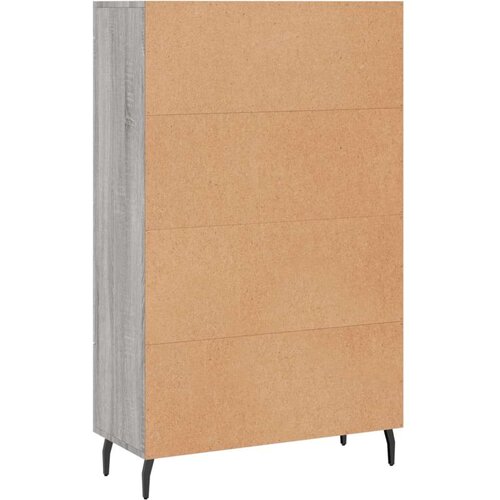VidaXL Visoka komoda siva boja hrasta 69 5x31x115 cm konstruirano drvo Slike