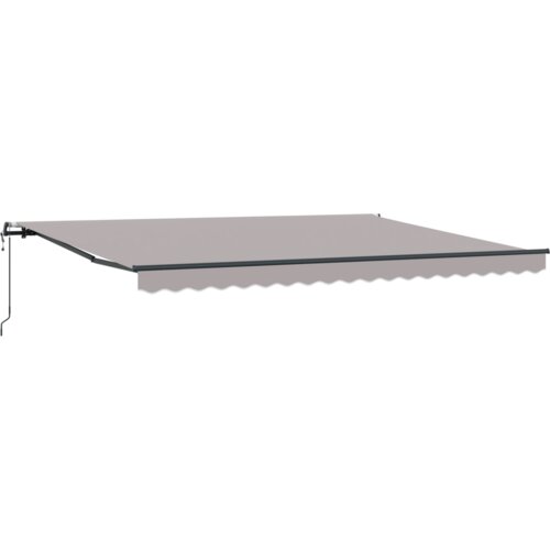 vidaXL automatska uvlačiva tenda svijetlosiva 450x350 cm, zamjenska tenda za okvir 4.5x3.5 m svijetlosiva Cijene