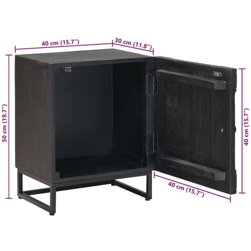  Noćni ormar Crna 40 x 30 x 50 cm Slike