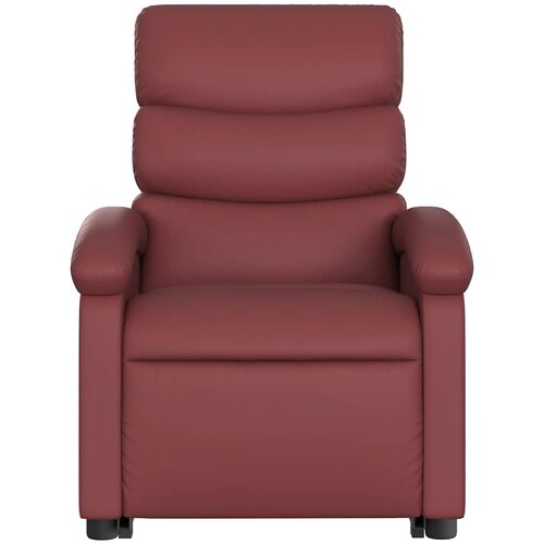  Naslonjač na podizanje od umjetne kože crvena boja vina Slike