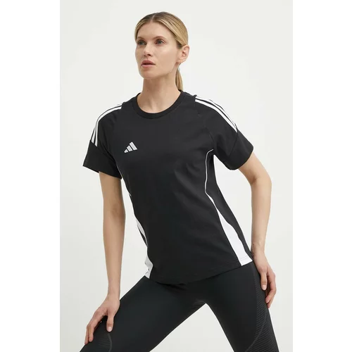 Adidas Majica kratkih rukava Tiro 24 za žene, boja: crna, IJ9955