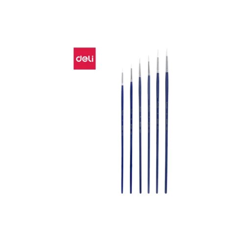  ČETKICA UMETNIČKA DELI OKRUGLA BELA BR 5 SET 1/6 EC281-5 Slike
