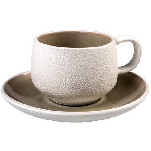 Evviva Set skodelica za čaj Stones 190ml / 2 kos / rjava / keramika, (5000199606) Slike