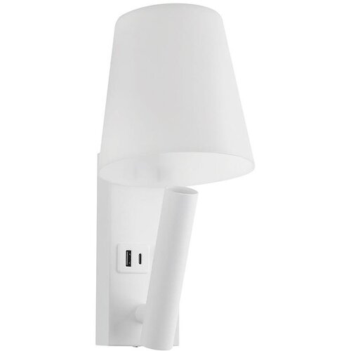  LED zidna lampa sa USB portom LED/2W/230V 3000K bela Cene