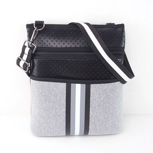 INF Spro&amp;scaron;čena torba za plažo Black+Grey, (21550061) Slike