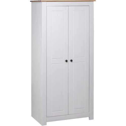 Furnova Garderobna omara bela 80x50x171,5 cm trdna borovina Panama, (21930098) Slike