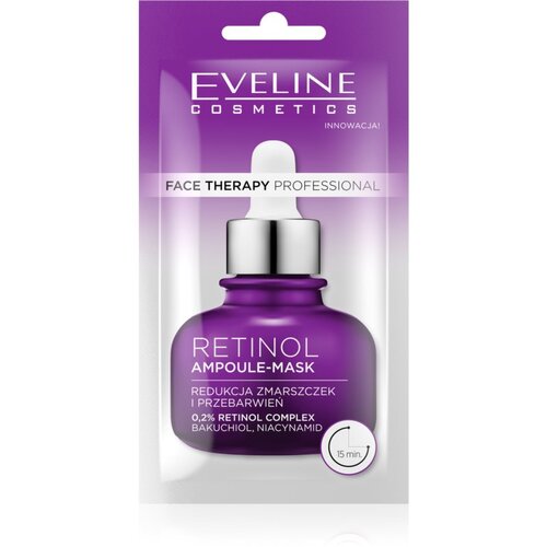 Eveline Cosmetics Face Therapy Retinol ampoule maska 8ml Slike