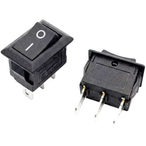 Proelectronic TR Mladenovi&amp;aelig; Mali&amp;scaron;a PR Prekidač crni kockasti 8x13mm 2pola/3pina Slike