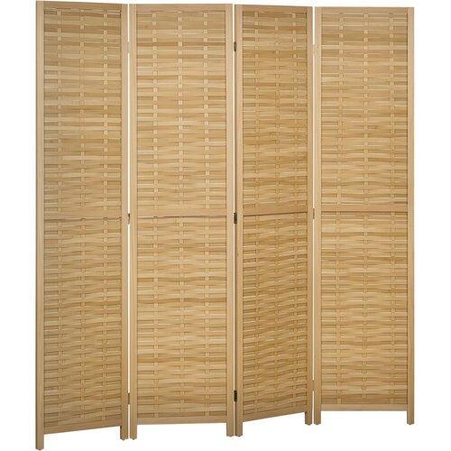 HOMCOM paravan bambus 160D x 1,8&Scaron; x 170V cm naravni les, (5000235535) Cene