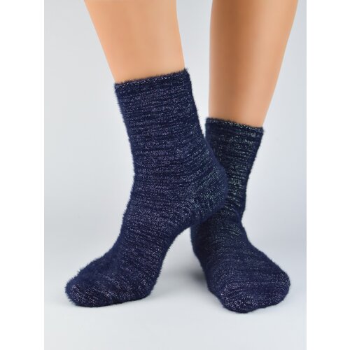 NOVITI Woman's Socks SB037-W-01 Navy Blue Slike