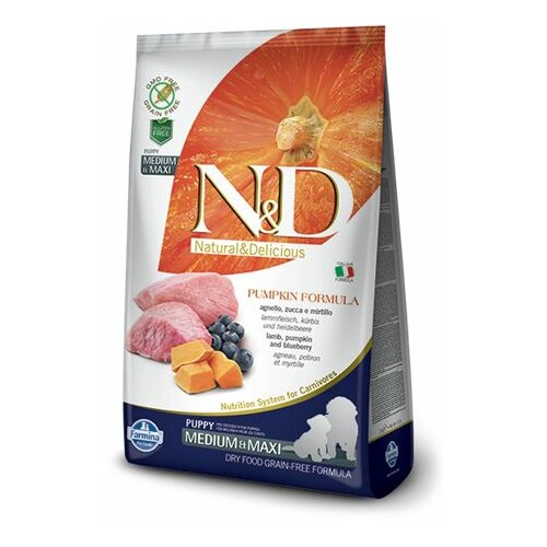 Farmina N&D bundeva hrana štence -jagnjetina i borovnica (puppy, medium & maxi) 2.5kg Cene