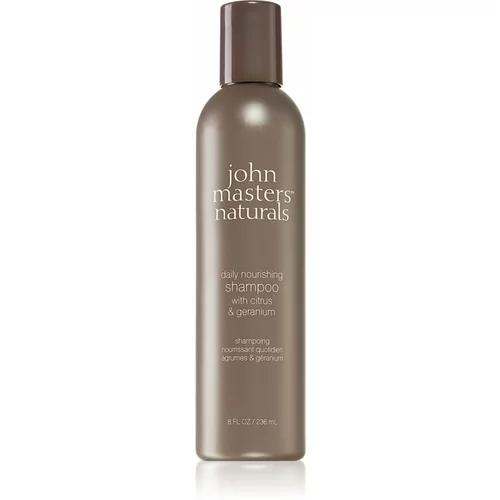John Masters Organics Citrus & Geranium Daily Nourishing Shampoo šampon za dubinsko čišćenje za sve tipove kose 236 ml