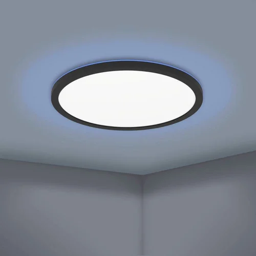 Eglo connect.z LED panel Rovito-Z (16,5 W, D x Š x V: 42 x 42 x 2,5 cm, Crna, RGB, Okruglo)