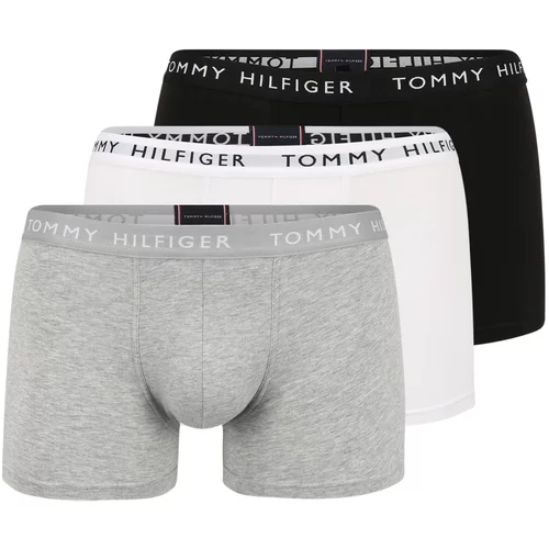 Tommy Hilfiger Underwear Bokserice siva melange / crna / bijela