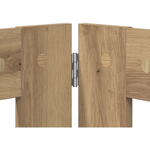  Vrata za pse s postoljem 2 pcs Hrast artisan 80 x 60 cm Slike