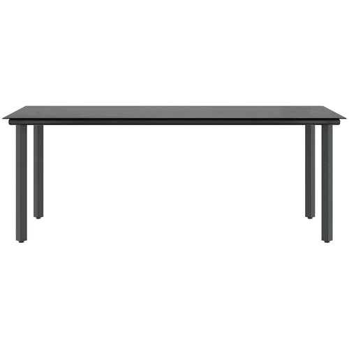 Vrtna garnitura - 8-dijelni vrtni blagovaonski set s jastucima poliratan i staklo Smeđa 200 x 100 x 74 cm 8 Slike