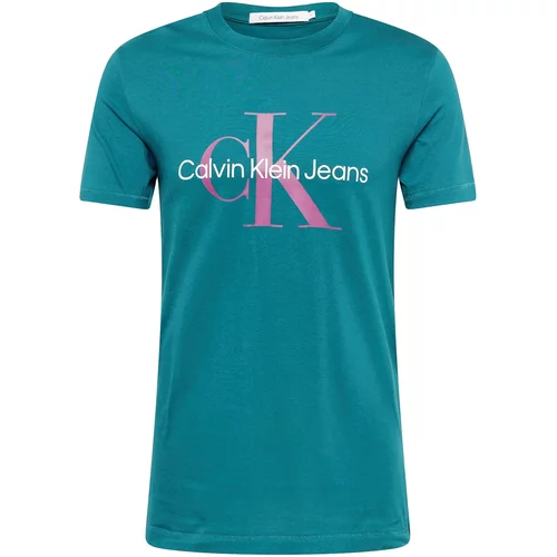 Calvin Klein Jeans Majica petrol / roza / bijela