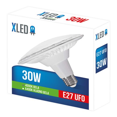 Xled E27 CL-SPO030 30W LED Sijalica 4000K/UFO/Fi150/185-265V,Bela Cene