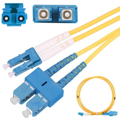 Extralink Patchcord SC/UPC-LC/UPC, SM, G652D, Duplex, 3.0mm 1.0m Cene