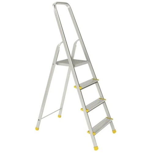 ALVE Enostranska aluminijasta lestev 4 stopnice do 150 kg Slike