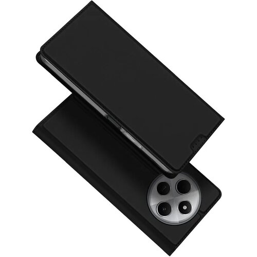 Dux ducis Skin Pro &amp;ndash; glatka kožna preklopna maska za REDMI 14C crna Slike