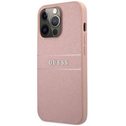 Guess leather Saffiano Ovitek Iphone 13 Pro Roza GUHCP13LPSASBPI Cene