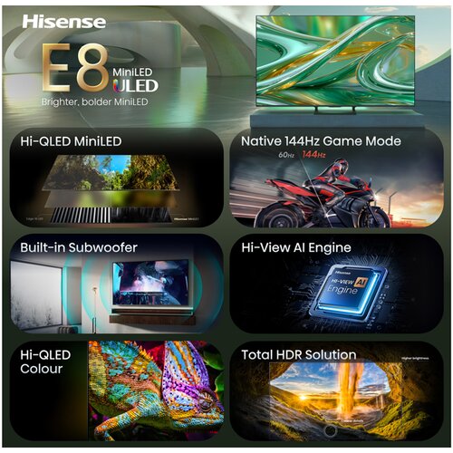 Hisense 65 inča 65E8S ULED MiniLED 4K UHD Smart TV Cene