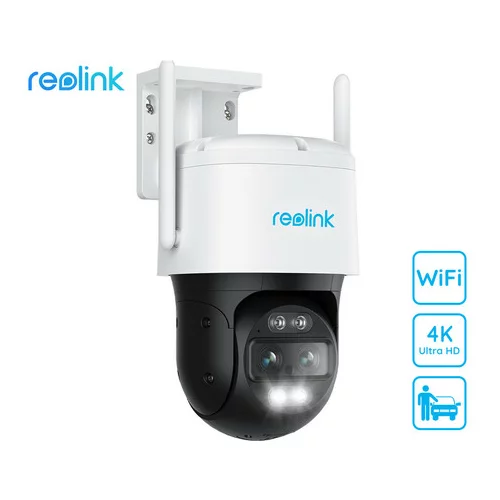 Reolink TrackMix W760 IP kamera, WiFi, dva objektiva, 4K Ultra HD, vrtenje in nagibanje, IR nočno snemanje, LED reflektorji, aplikacija, vodoodporna, dvosmerna komunikacija, bela, (21158672)