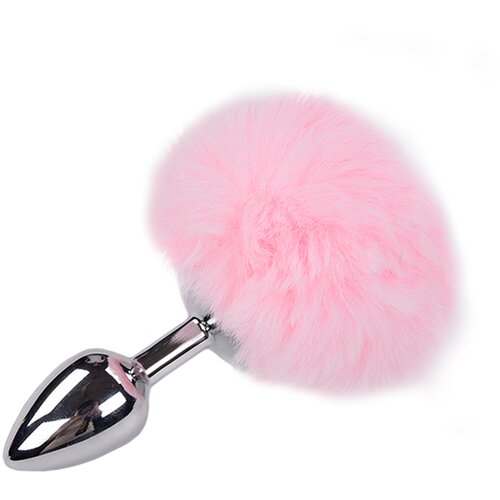 Alive Metal Anal Fluffly Plug S Pink Slike
