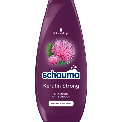Schauma Keratin Strong Shampoo šampon za tanke lase za oslabljene lase 400 ml za ženske