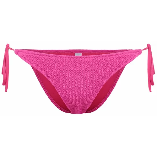 Trendyol Pink Tie-Up Textured Bikini Bottom