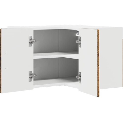  Zidni kutni ormar Staro drvo 57 x 57 x 40 cm Konstruirano drvo Slike