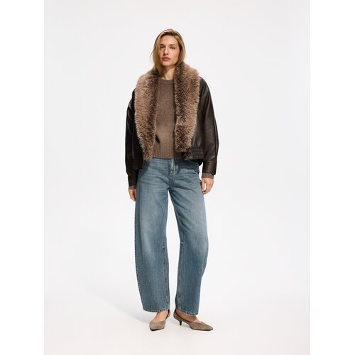 Reserved Barrel leg traperice - indigo jeans Cijene