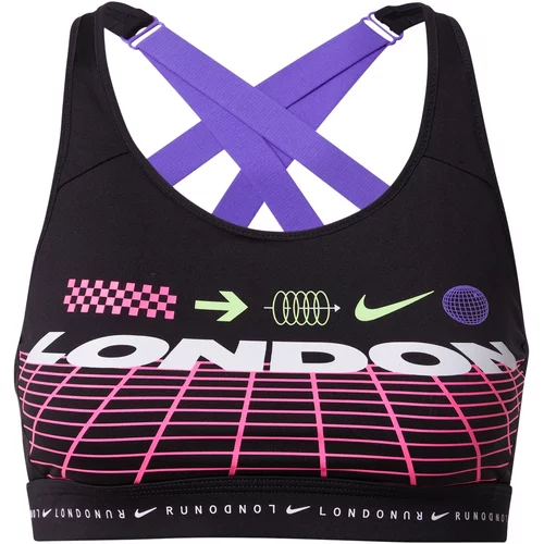 Nike Sportski grudnjak 'Impact London' ljubičasta / roza / crna / bijela