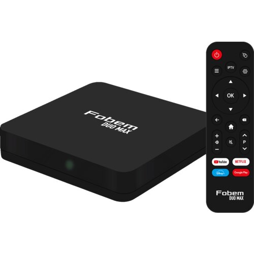 Fobem Prijemnik IPTV@Android, 4K, 2GB/32GB, WiFi 2.4/5GHz - Duo Max, Crni Cijene