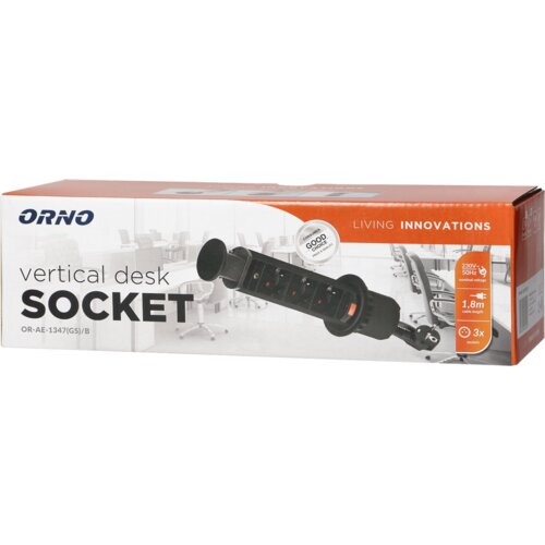 Orno Podalj&amp;scaron;ek s 3 x Schuko vtičnicami, vgradni - OR-AE-1347(GS) Slike