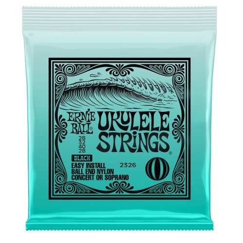 Ernie Ball Slinky P02326 Concert Soprano Nylon Ball End BLACK - žice ukulele Cijene