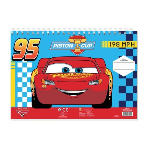DIAKAKIS Blok za crtanje sa stikerima CARS 40L mix 564473 Slike