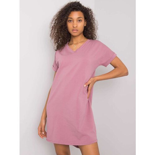 RUE PARIS Dress-RV-SK-6757.39P-Dark Pink Slike