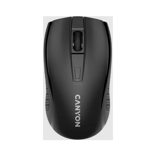Canyon MW-7, 2.4Ghz wireless mouse, 6 buttons, DPI 800/1200/1600, with 1 AA battery ,size 110*60*37mm,58g,black - CNE-CMSW07B