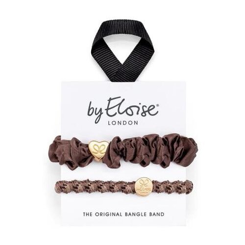 By Eloise London Bangle Set Miss Mocha elastika za lase Cene