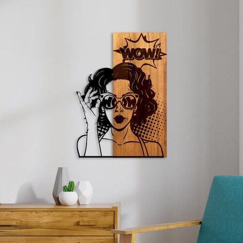 Wallity zidna dekoracija Wow, 42cmx58cmx3cm, Hrast Cene