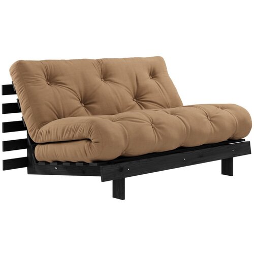 Karup Design Smeđa sklopiva sofa 140 cm Roots Black Night &amp;ndash; Slike