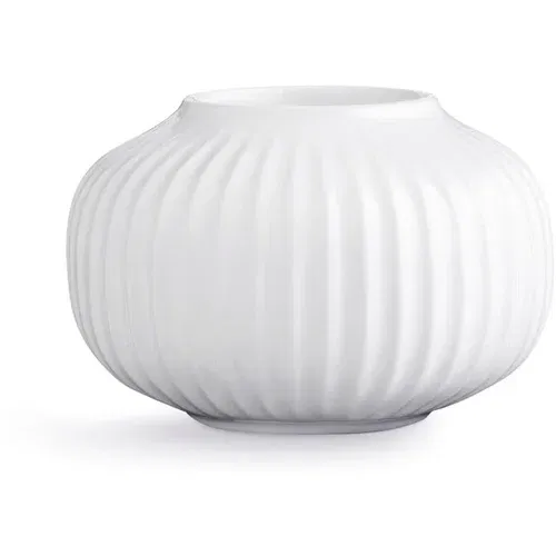 Kähler Design bijeli porculanski svijećnak za čajne svijeće Hammershoi, ⌀ 10 cm