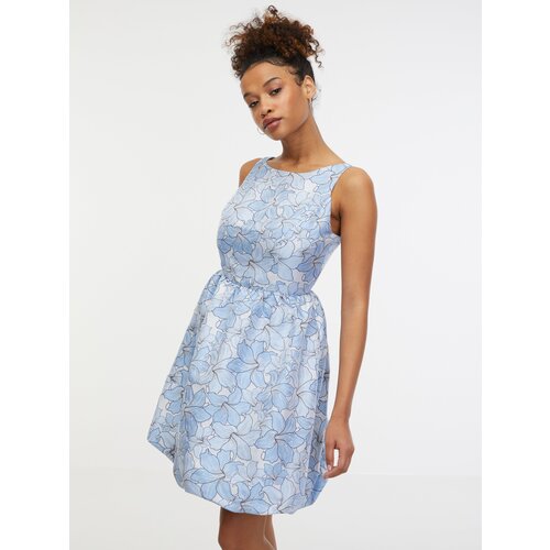 Orsay Light Blue Women&amp;#039;s Floral Dress - Women&amp;#039;s Slike