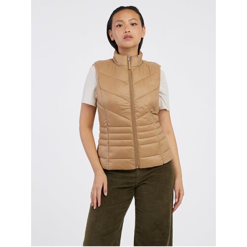 Vero_Moda Beige women's quilted vest Sorayasiv - Women Cene